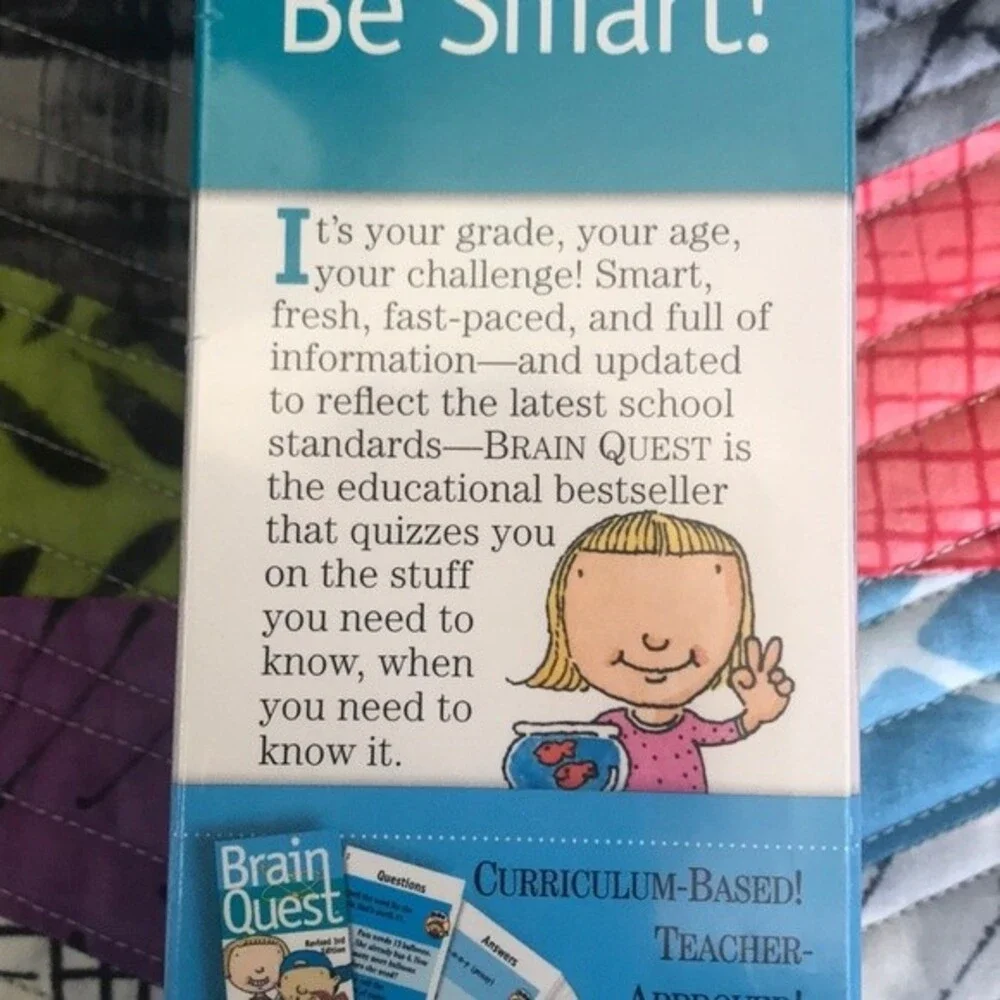 Brain Quest Flashcards Educational Game Grade 2 for 7-8 year olds